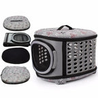 Cat Carrier | Foldable Hard-Top & Mesh Door | For Large Cats