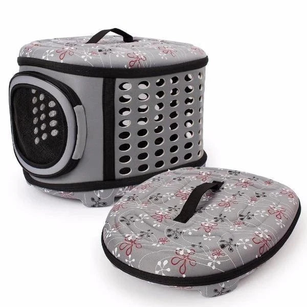 Cat Carrier | Foldable Hard-Top & Mesh Door | For Large Cats