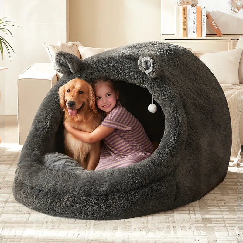 Cat Cave | Ultra-Soft Plush & Removable Washable Cover