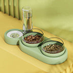 Cat Feeder | Elevated Dual Bowls & Detachable Water Reservoir