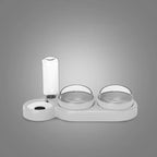 Cat Feeder | Elevated Dual Bowls & Detachable Water Reservoir