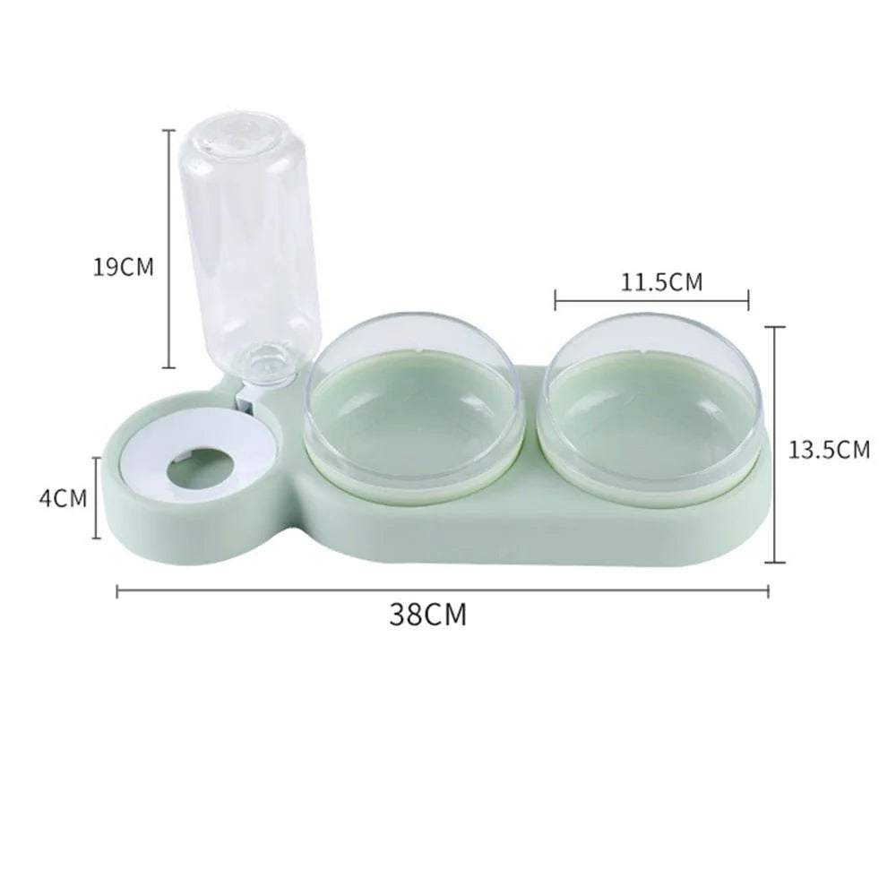 Cat Feeder | Elevated Dual Bowls & Detachable Water Reservoir