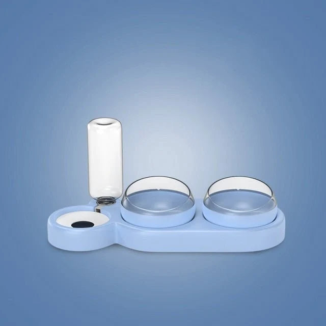 Cat Feeder | Elevated Dual Bowls & Detachable Water Reservoir