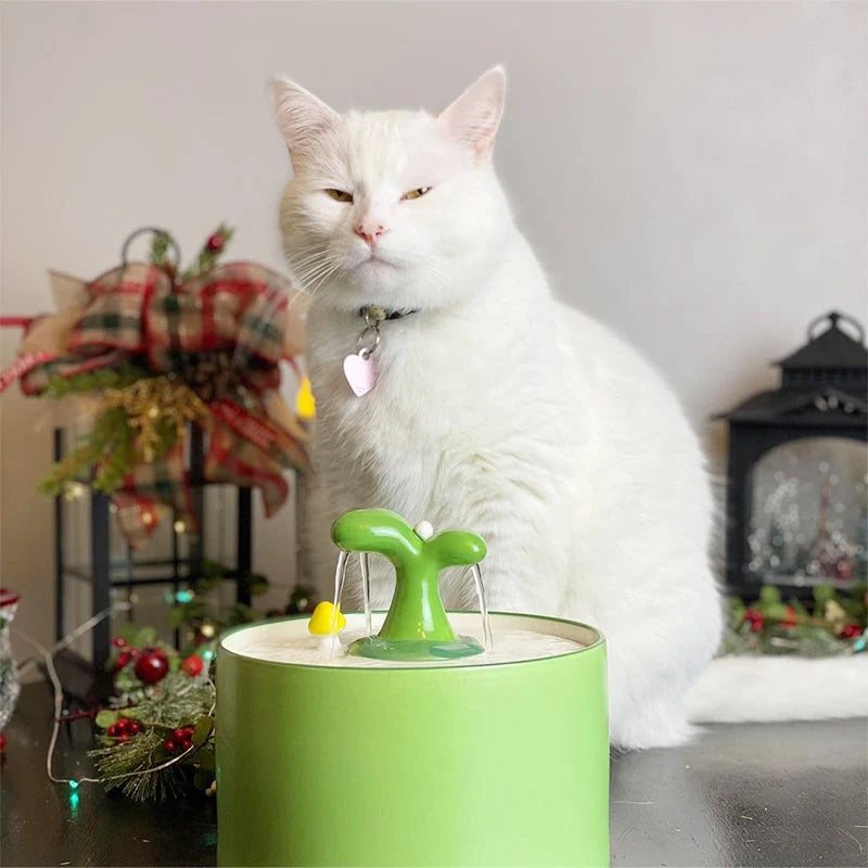 Cat Fountain | Double Filtration & Food-Grade Ceramic | Two Sizes