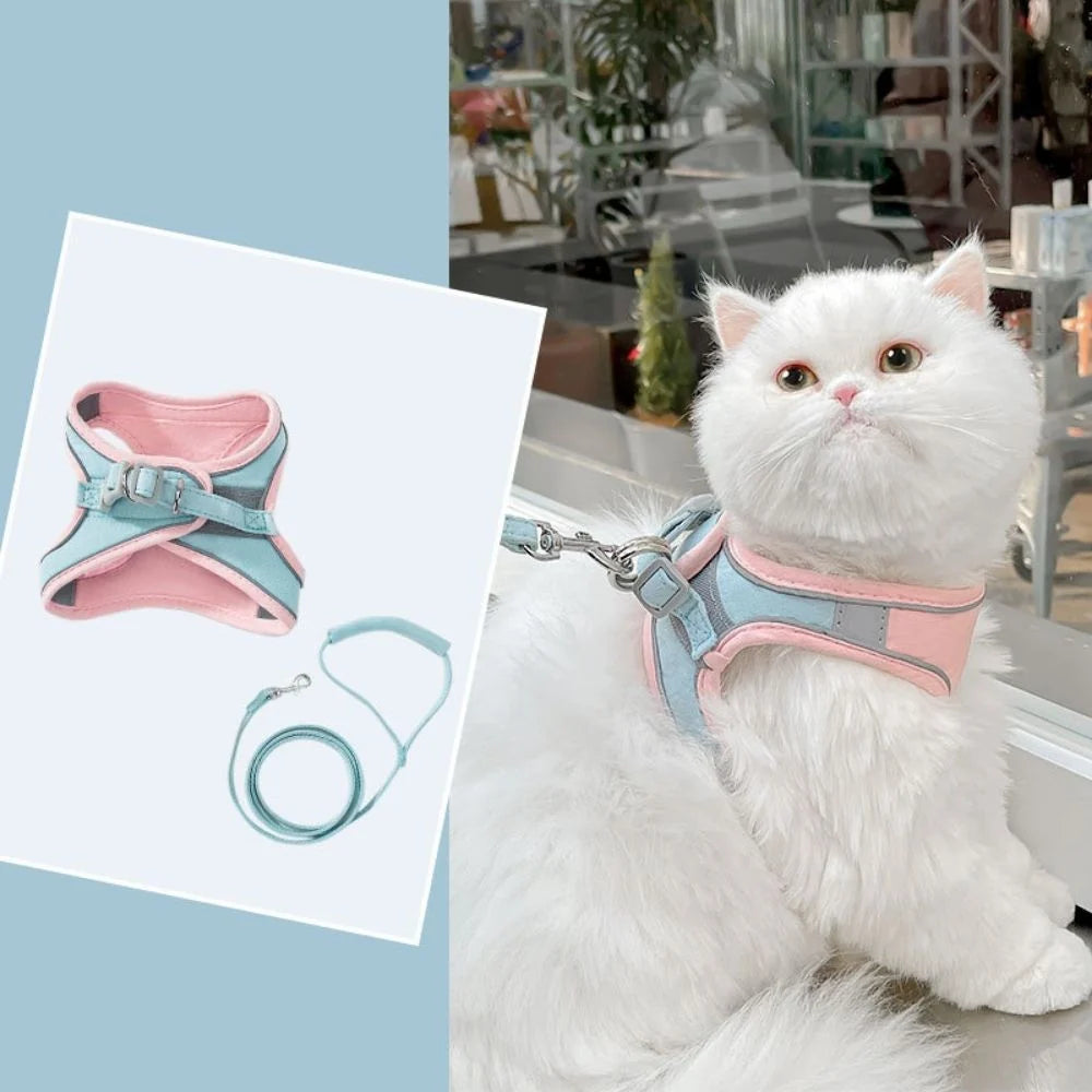 Cat Harness | Escape-Proof & Breathable Fabric | Adjustable Straps