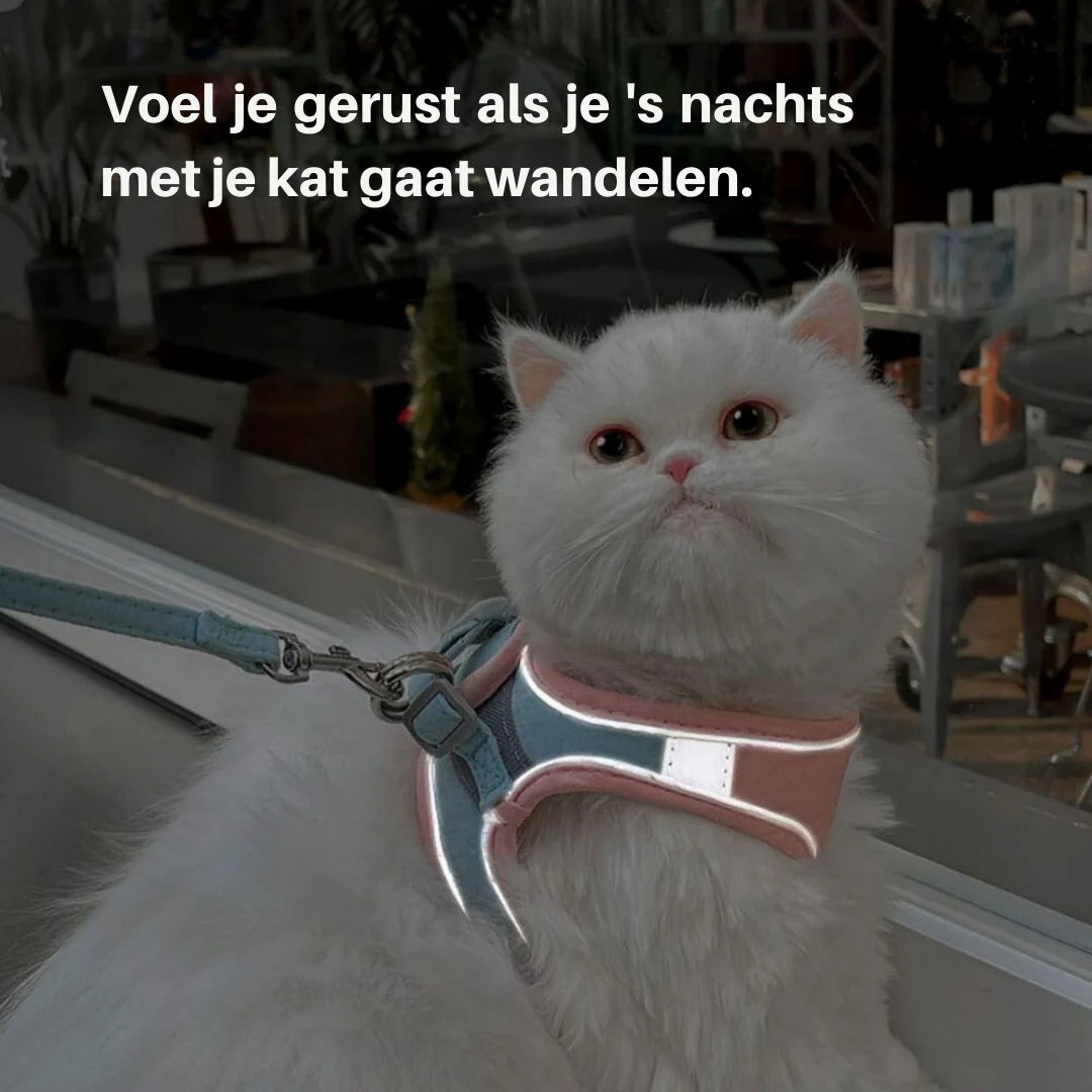 Cat Harness | Escape-Proof & Breathable Fabric | Adjustable Straps
