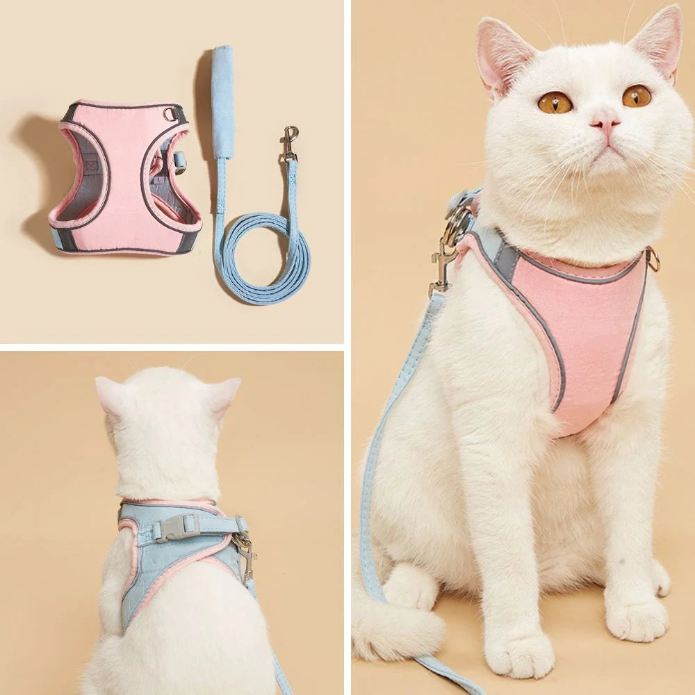 Cat Harness | Escape-Proof & Breathable Fabric | Adjustable Straps