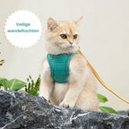 Cat Harness | Escape-Proof & Breathable Fabric | Adjustable Straps