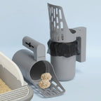 Cat Litter Scoop | Catch Container & Bag Holder | 2 L Capacity