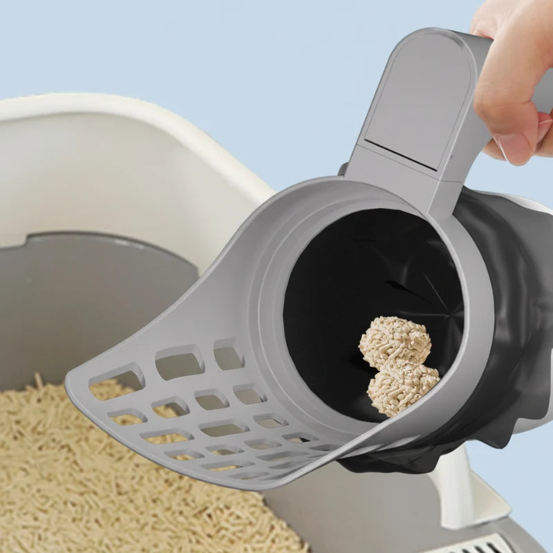 Cat Litter Scoop | Catch Container & Bag Holder | 2 L Capacity