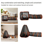 Cat Play Tent & Tunnel | Foldable Mesh & Steel Frame | For Kittens & Small Pets