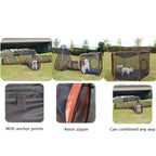 Cat Play Tent & Tunnel | Foldable Mesh & Steel Frame | For Kittens & Small Pets