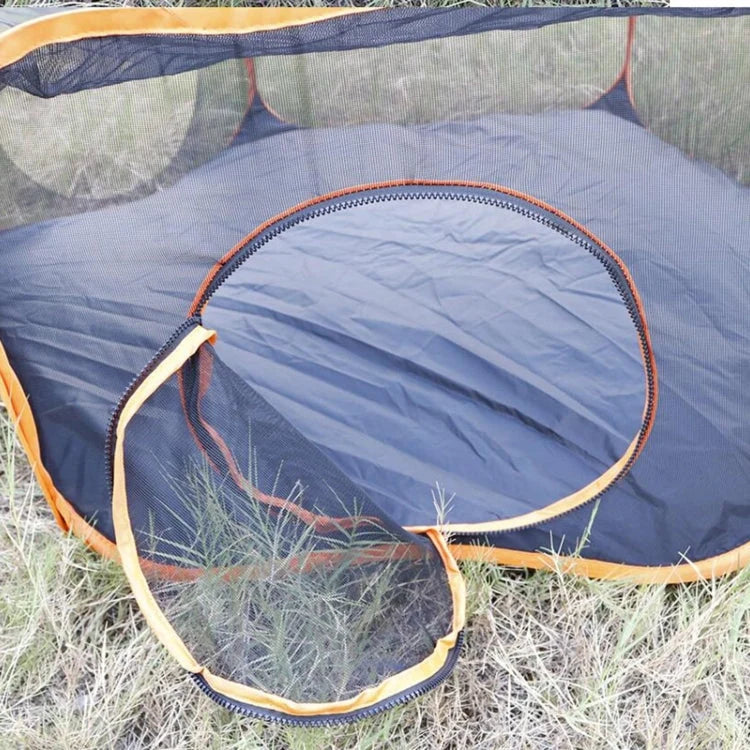 Cat Play Tent & Tunnel | Foldable Mesh & Steel Frame | For Kittens & Small Pets