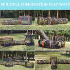 Cat Play Tent & Tunnel | Foldable Mesh & Steel Frame | For Kittens & Small Pets