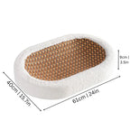 Cat Scratching Lounge Bed | Soft Plush & Natural Fiber