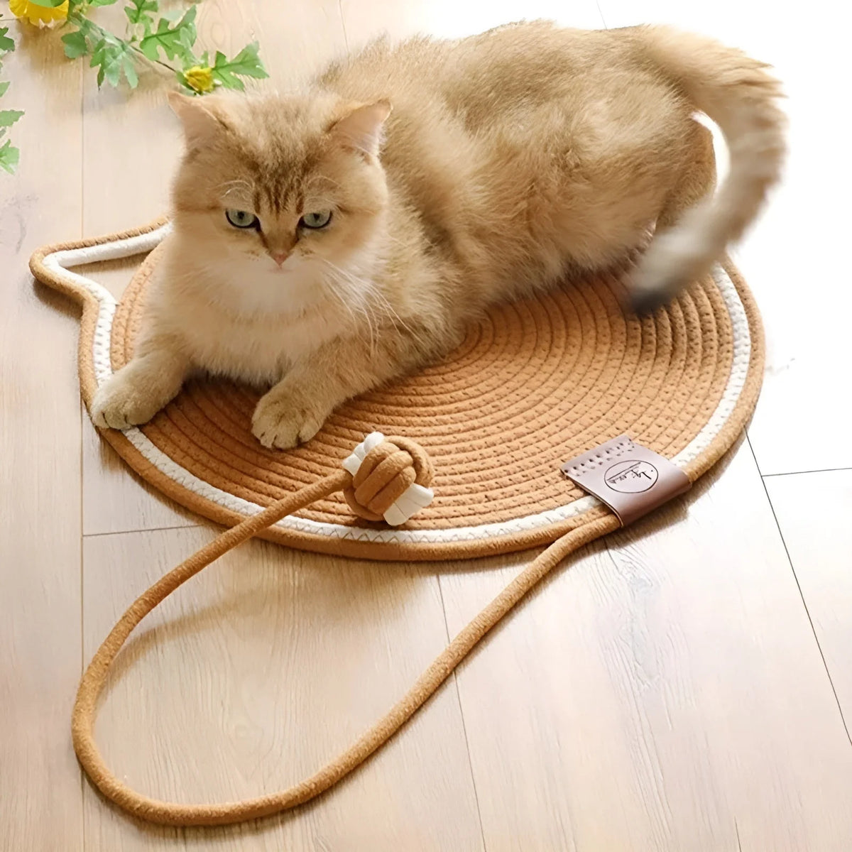 Cat Scratching Mat | Durable Cotton Rope & Furniture Protection | 42.5 cm