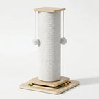 Cat Scratching Post | Natural Sisal & Solid Wood | 60/80 cm