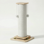 Cat Scratching Post | Natural Sisal & Solid Wood | 60/80 cm