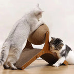 Cat Scratching Post | Rotating Sisal Ball & Cardboard Ramp