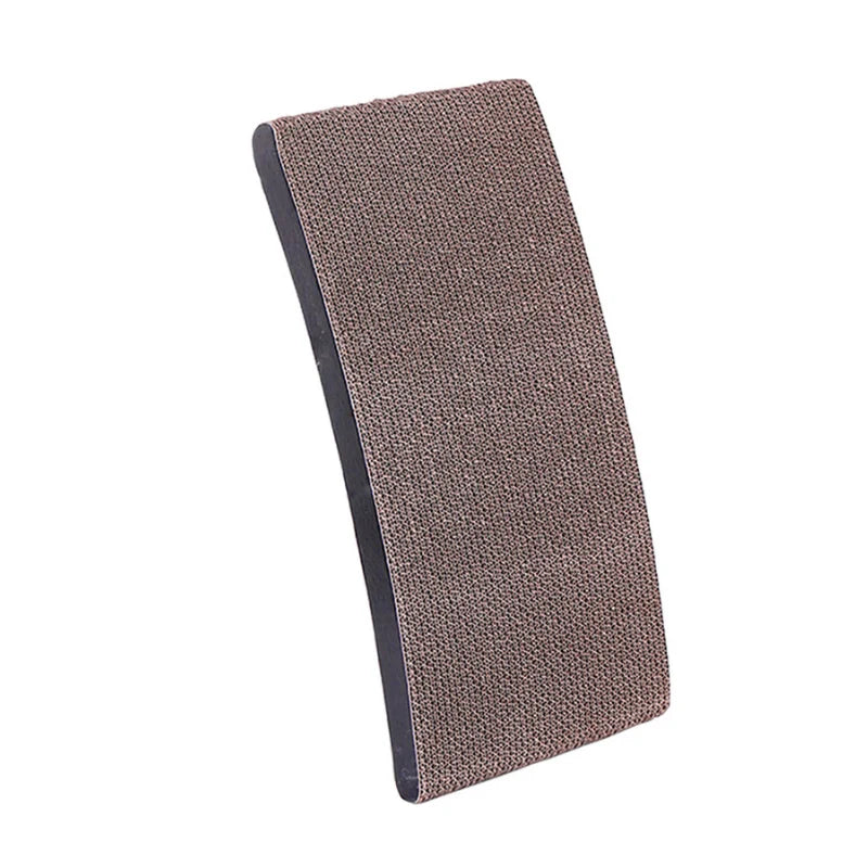 Cat Scratching Ramp | Curved Lounging & Scratching Natural Wood Base | Small & Large
