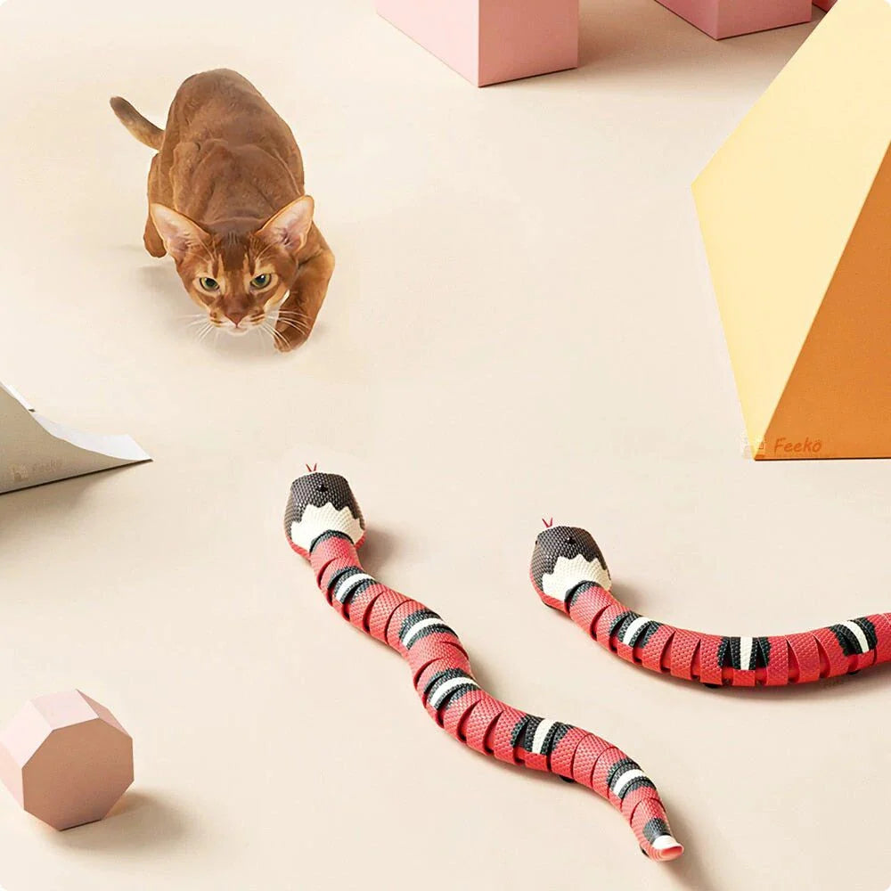 Cat Toy | Smart Sensing Slithering Motion & USB Rechargeable
