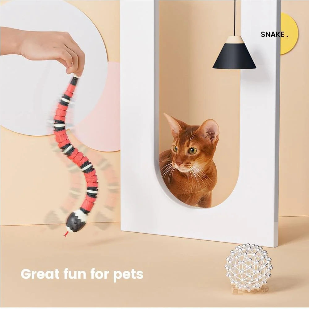 Cat Toy | Smart Sensing Slithering Motion & USB Rechargeable