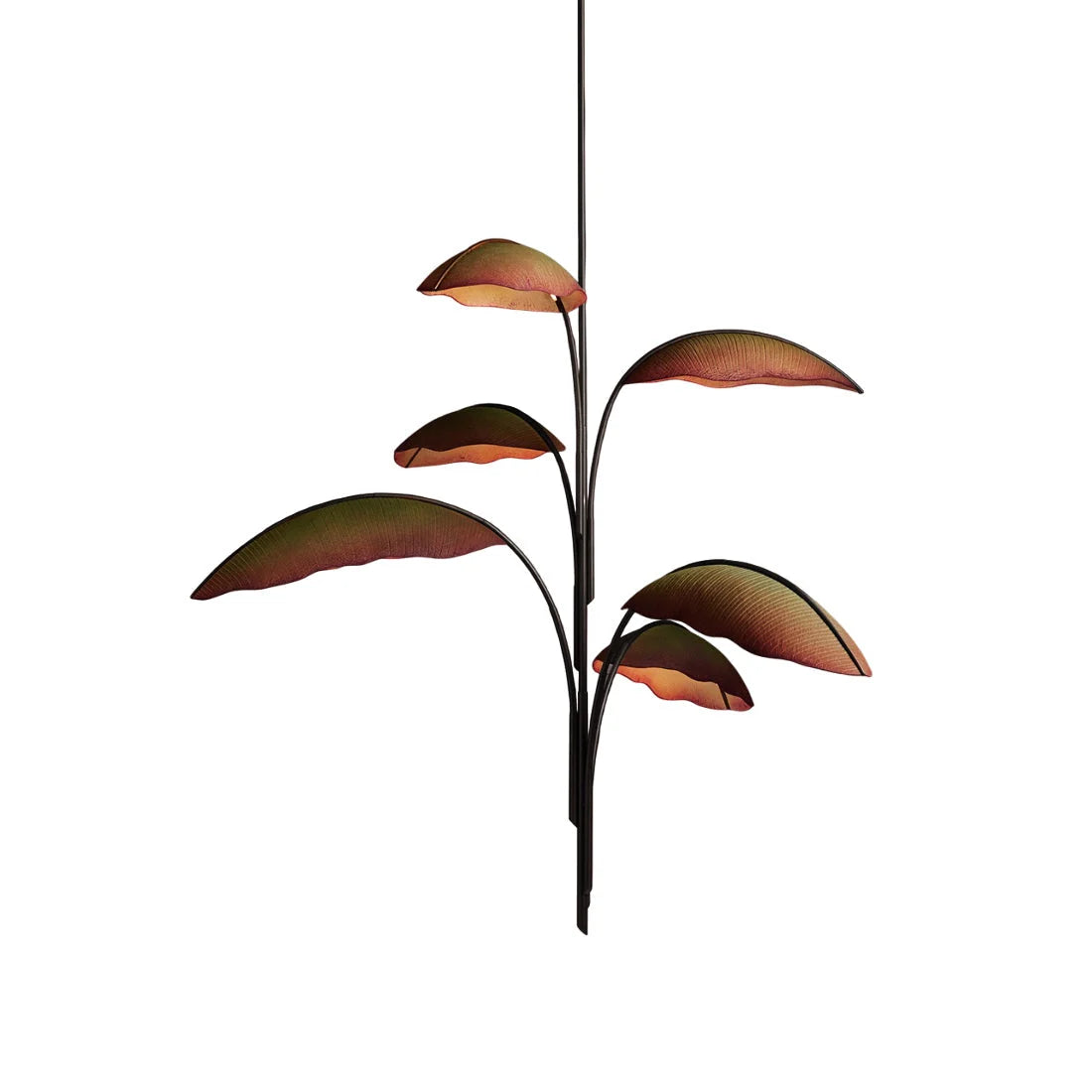 Ceiling Chandelier | Banana Leaf Design & Integrated LED