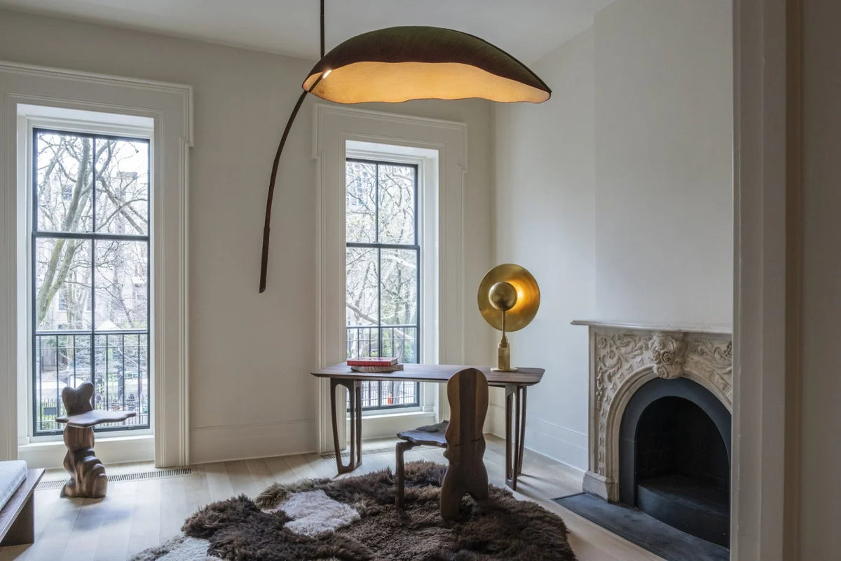 Ceiling Chandelier | Banana Leaf Design & Integrated LED