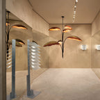 Ceiling Chandelier | Banana Leaf Design & Integrated LED