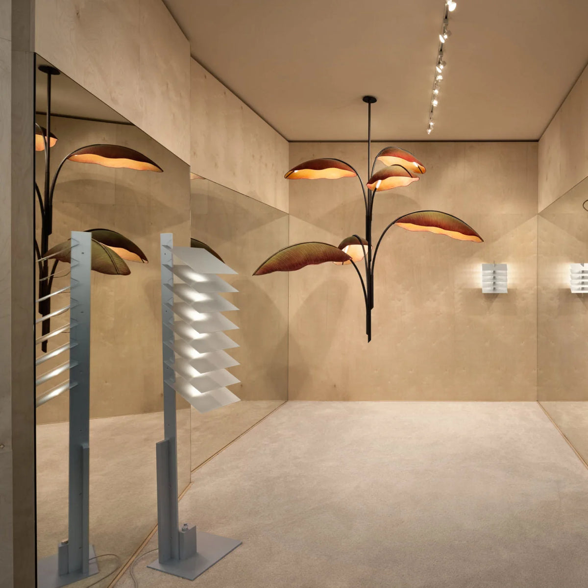 Ceiling Chandelier | Banana Leaf Design & Integrated LED