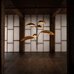 Ceiling Chandelier | Banana Leaf Design & Integrated LED