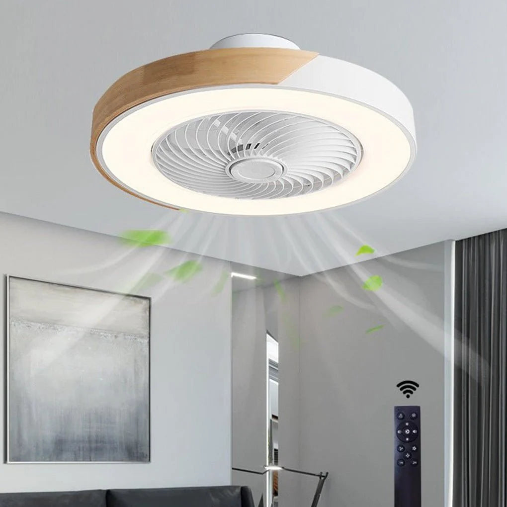 Ceiling Fan | Bladeless Dimmable LED & Remote-Controlled | 50 cm