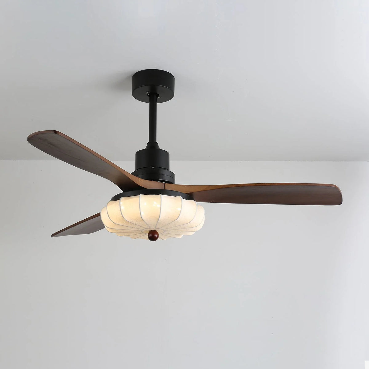 Ceiling Fan Light | Integrated LED & Wooden Blades