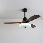 Ceiling Fan Light | Integrated LED & Wooden Blades