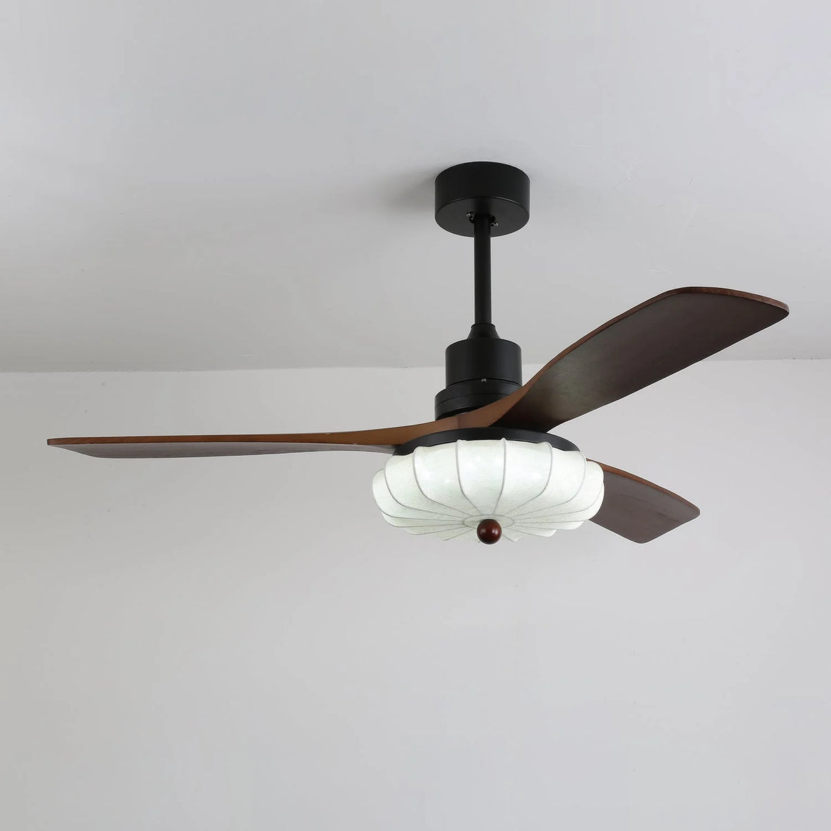 Ceiling Fan Light | Integrated LED & Wooden Blades