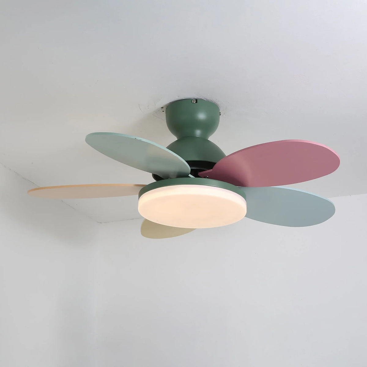 Ceiling Fan Light | Wooden Blades & Integrated LED | Ø90/100 cm