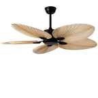 Ceiling Fan | Palm Leaf Blades, Quiet Motor & Remote Control