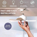 Ceiling Fan With LED Light | Remote Control