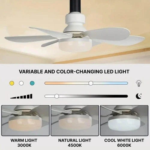 Ceiling Fan With LED Light | Remote Control