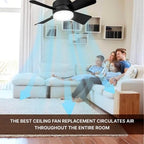 Ceiling Fan With LED Light | Remote Control