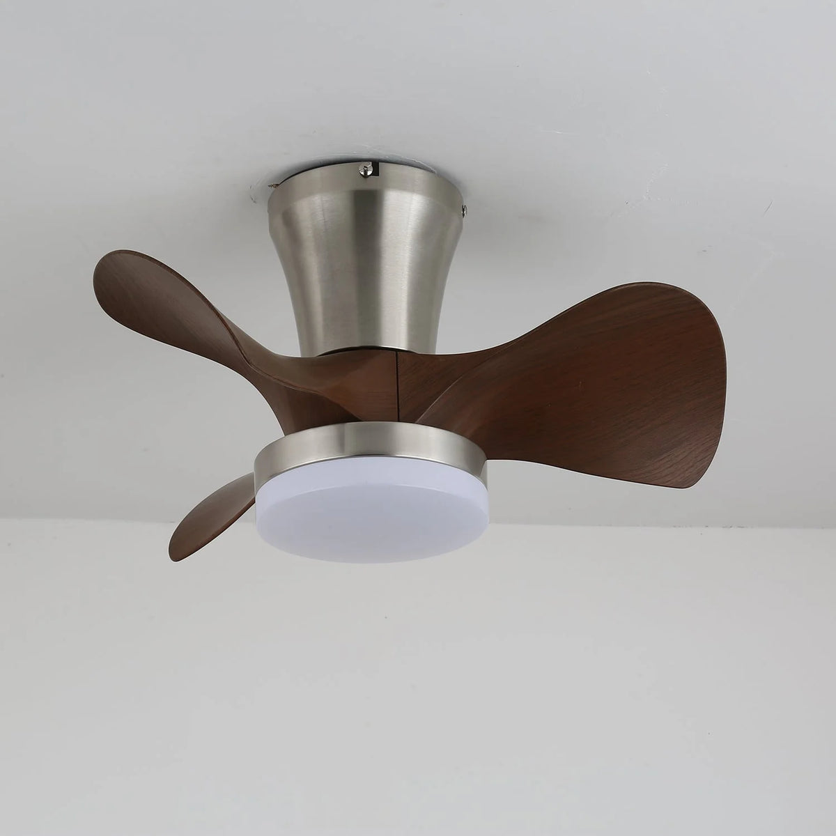 Ceiling Fan With Light | Integrated LED & Remote Control | 55 cm Diameter