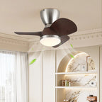 Ceiling Fan With Light | Integrated LED & Remote | Dia 55 cm