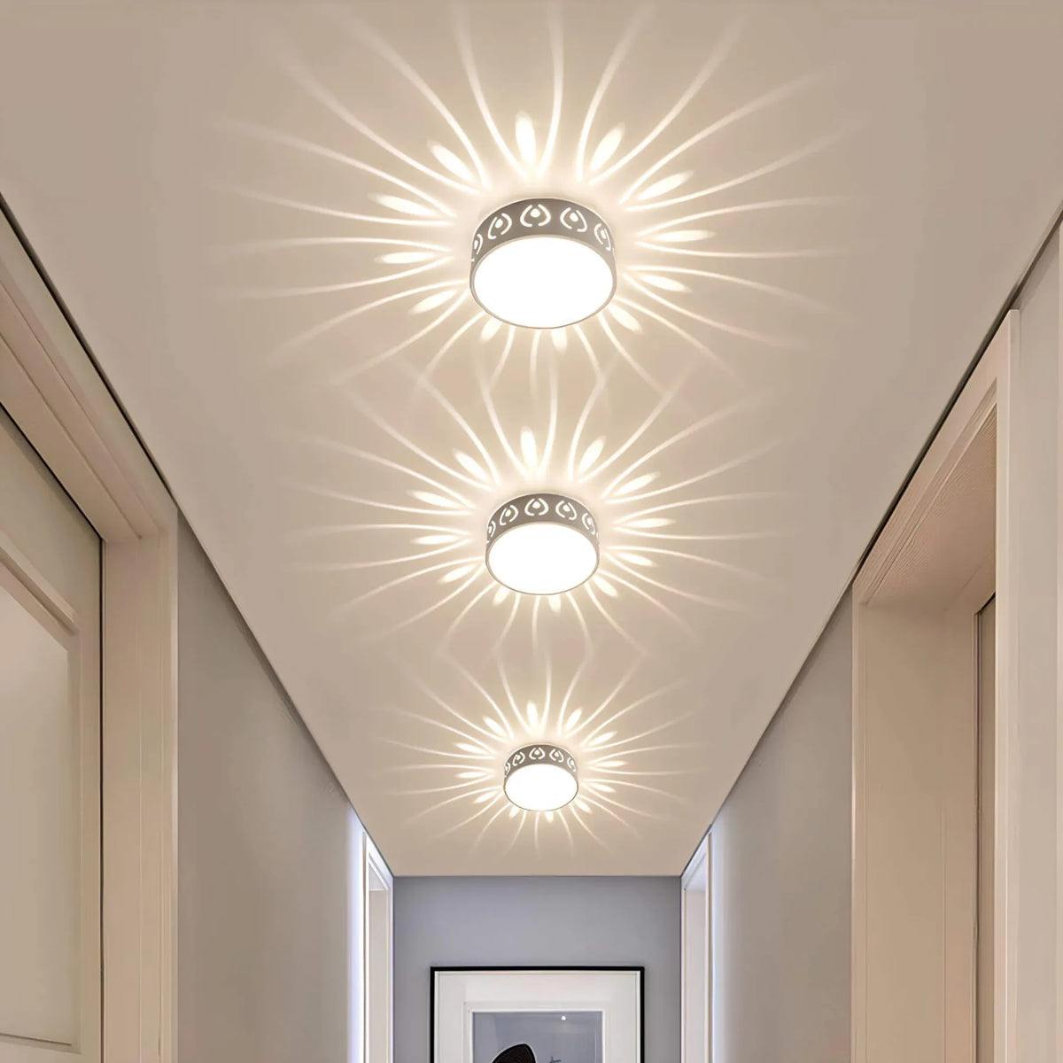 Ceiling Lamp | Crystal-Acrylic & Integrated LED | Warm & Cool White