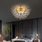 Ceiling Lamp | Crystal Design & Warm LED | 4–8 Lights