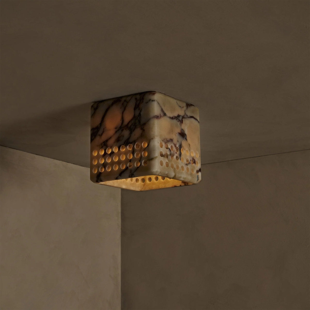 Ceiling Lamp | Marble Body & E26/E27 Socket | 15 cm Diameter