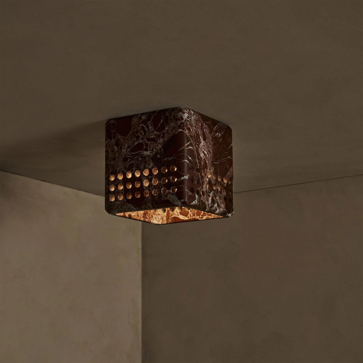 Ceiling Lamp | Marble Body & E26/E27 Socket | 15 cm Diameter