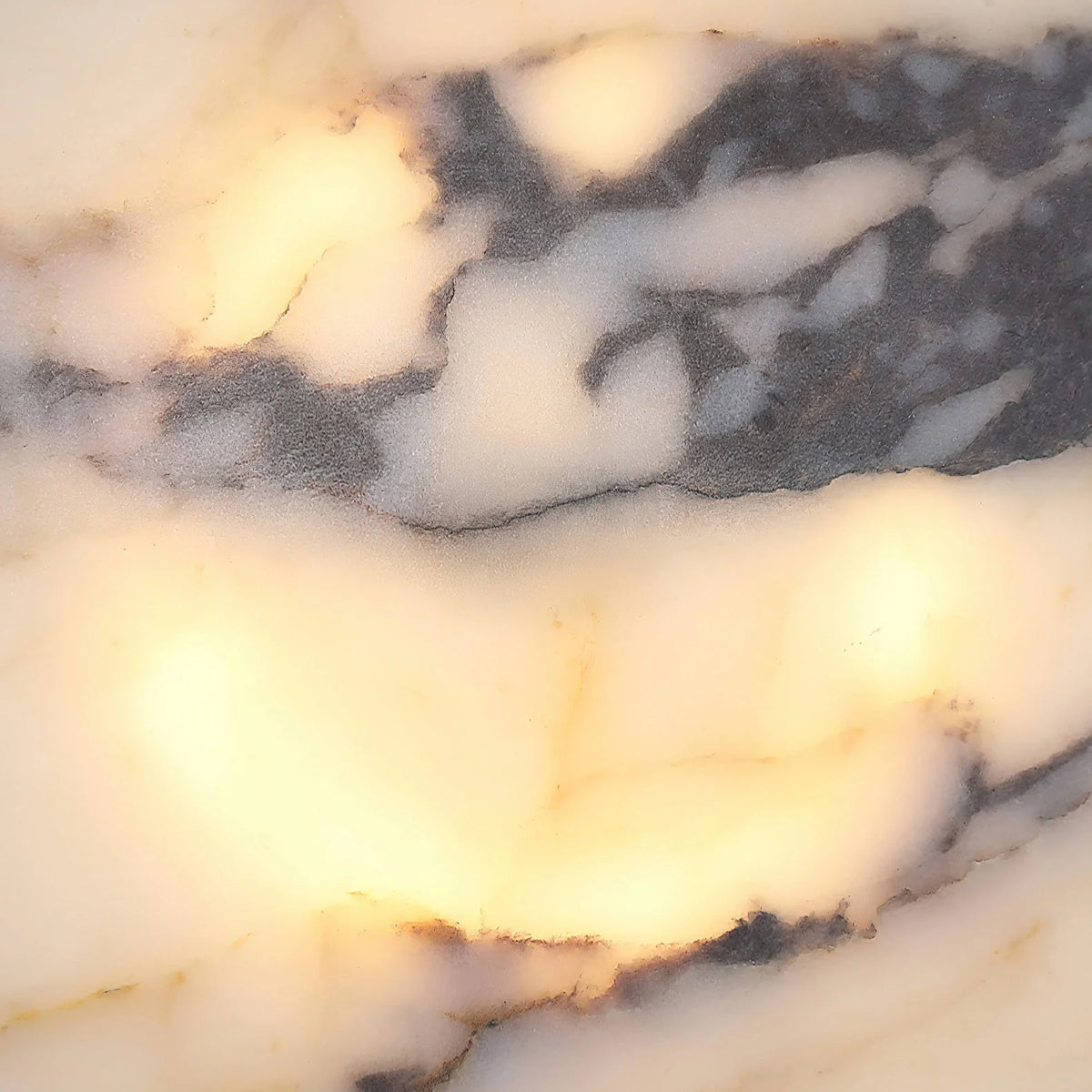 Ceiling Lamp | Marble Body & Glass Shade | 12 cm Diameter