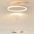 Ceiling Lamp | Modern Metal Ring & Acrylic Shade | Dimmable