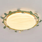 Ceiling Lamp | Rose Wreath Floral & Integrated LED | Ø36–58 cm