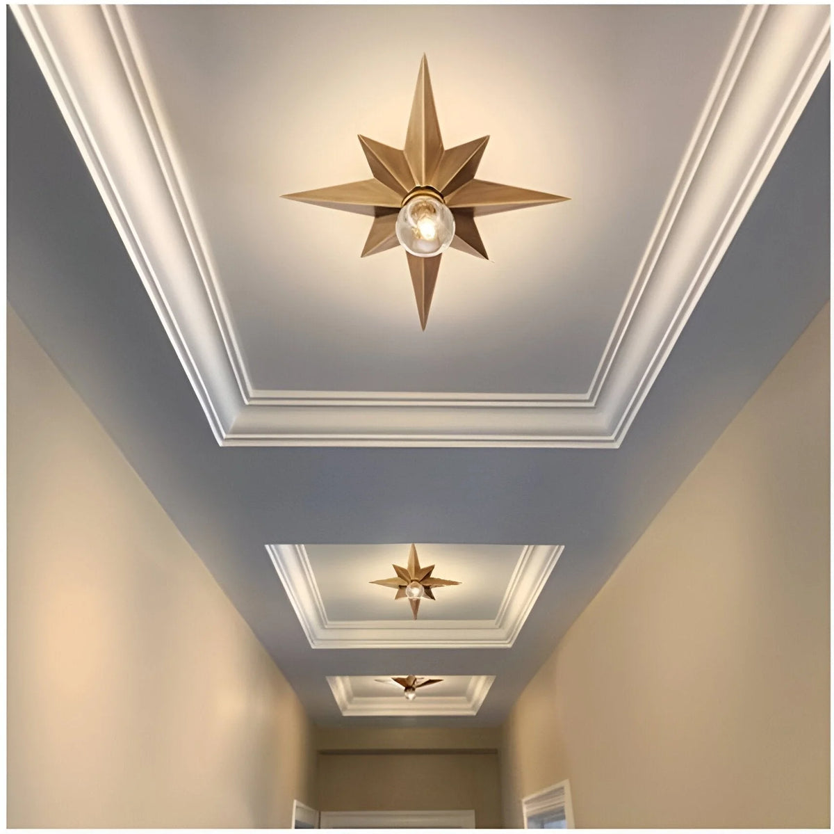 Ceiling Lamp | Star-Shaped Soft LED & Child-Safe | 30 x 30 cm
